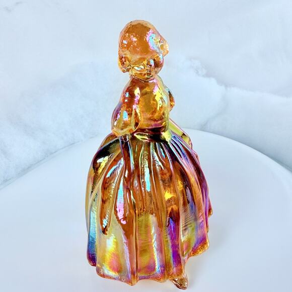Vintage Wheaton Carnival Glass Ladies Figurines Southern Belle Girls Set Of 3 - Picture 11 of 16